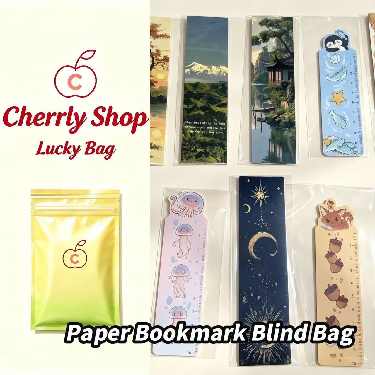 Paper Bookmark Blind Bag - Open in live